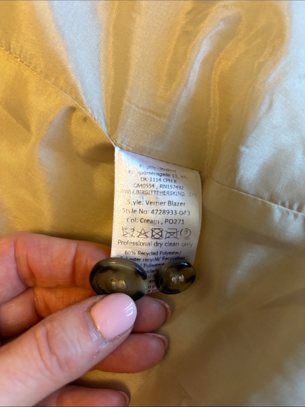 BIRGITTE HERSKIND Verner Blazer, oversized, Sz 32. - Picture 10 of 15